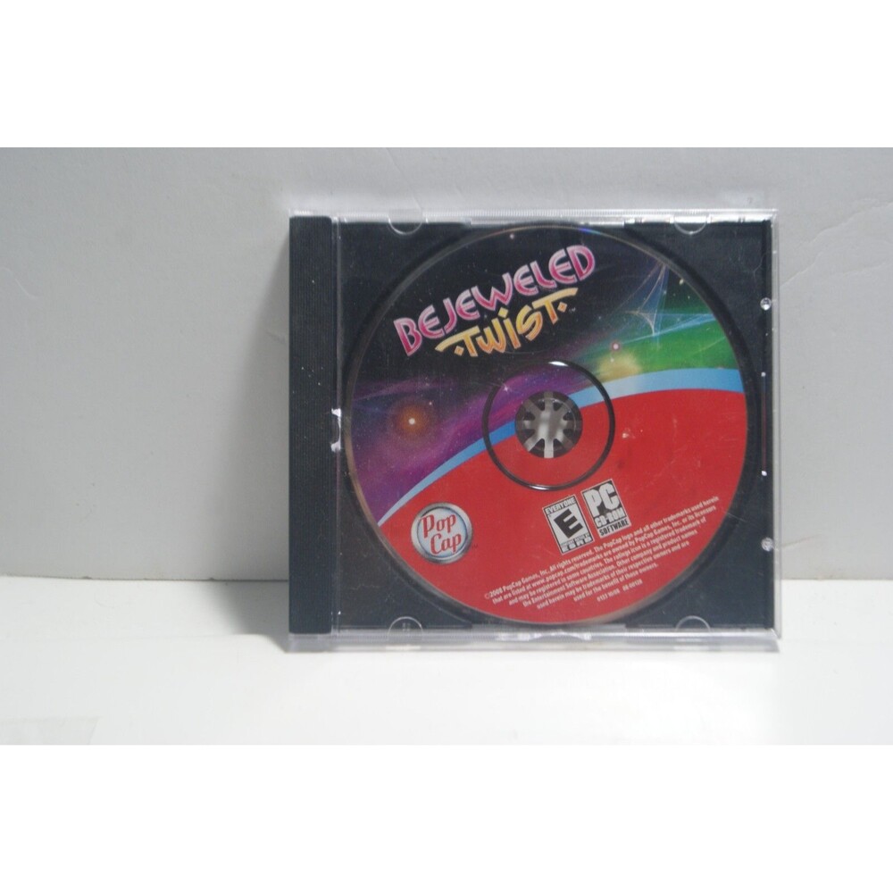 BEJEWELED TWIST Puzzle Game (PC CD-ROM) Pop Cap No Front Cover 2008